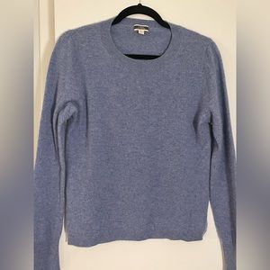 J. Crew Women’s Cashmere Crew Neck Sweater Light Blue Size M